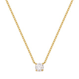 Lab Created 0.25ct tw Diamond Pendant Necklace in 18k Gold Vermeil