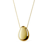 Pebble Pendant Necklace in Gold