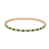 Chandler Tennis Bracelet in Emerald Green