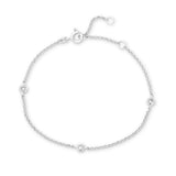 Parker 0.23 ct tw Lab-Grown Diamond Bezel Bracelet in Silver