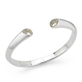 Celine Cuff in Silver & CZ