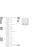 Layla Round Studs in Silver and CZ