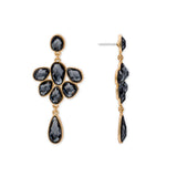 Layla Statement Earrings in Deep Gray
