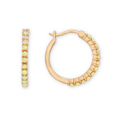 Celeste Lab-Grown Opal Hoops