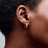 Chandler Pave Huggies in 14k Rose Gold Plating