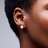 Pear Kate Studs in Clear