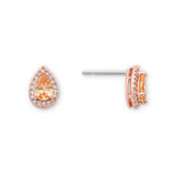 Pear Kate Studs in 14k Rose Gold Plating