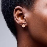 Pear Kate Studs in 14k Rose Gold Plating