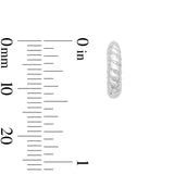 Arlo Stone Huggie Set in Silver