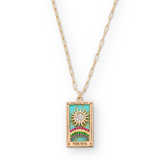 The Sun Tarot Card Pendant Necklace