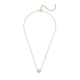 Pave CZ Puffy Heart Pendant Necklace