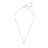 Laney Cross Necklace in Clear