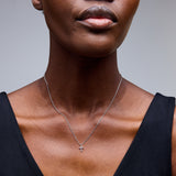Laney Cross Necklace in Silver Plating