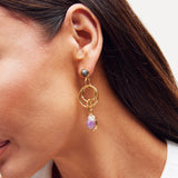 Azalea Two Stone Drop Earrings