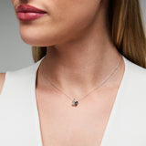 Arlo Stone Necklace in Silver