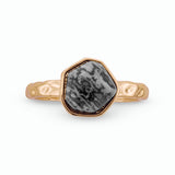 Azalea Textured Stone Ring