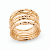 Aspen Gold Textured Ring