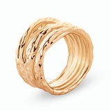 Aspen Gold Textured Ring