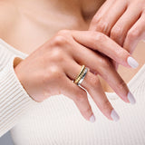 Iris Mixed Metal Ring