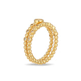 KAY x Rocksbox Vermeil Lab Created 1/4ct tw Diamond Stacked Ring