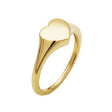 Rebecca 18k Gold Plated Heart Signet Ring