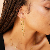 Maji Dangle Earrings in Gold