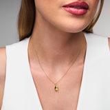 Locket Charm Necklace in 18k Gold Plating