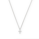 Laney Cross Necklace in Silver Plating