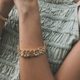 Cailey Flower Cuff Bracelet