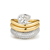 The Marais Wave Ring Set