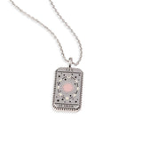 Le Soleil Silver Tarot Card Necklace