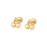 Cherry Flat Back Earrings