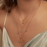 You Are Enough Gold Mantra Necklace