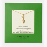 Gifting Life Of The Party Pendant Necklace in Cream