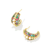 Krista Hoop Earrings in Multi Mix