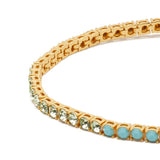 Brighten Up Tennis Bracelet in Green & Turquoise