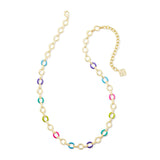 Kelsey Chain Necklace in Gold & Multi Mix