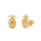 Sweet Treasures Pineapple Studs in Gold