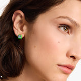 Brighten Up Studs in Green & Light Blue