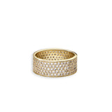 Slick Pave Ring in Gold