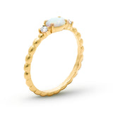 Celeste Lab-Grown Opal Ring