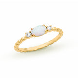 Celeste Lab-Grown Opal Ring