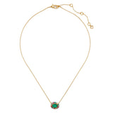 Victoria Mini Pendant in Green Multi & Gold